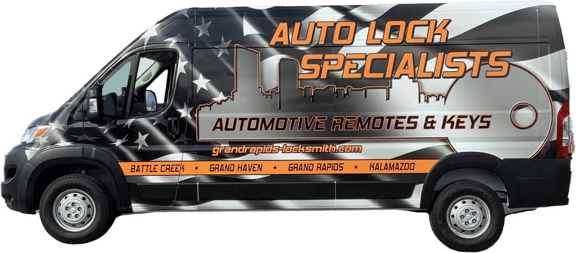 Auto Lock Specialists service van – automotive remotes and keys